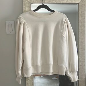 Cream Fleece Sweatshirt